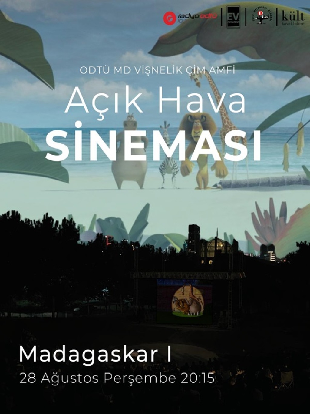 ODTÜ MD Vişnelik Çim Amfi Açık Hava Sineması - Madagascar 1