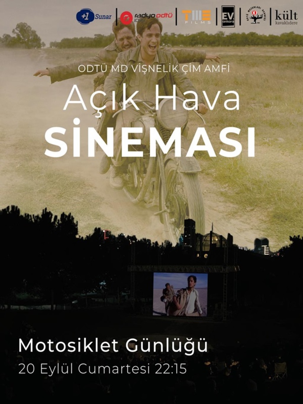 ODTÜ MD Vişnelik Çim Amfi Açık Hava Sineması - Motosiklet Günlükleri