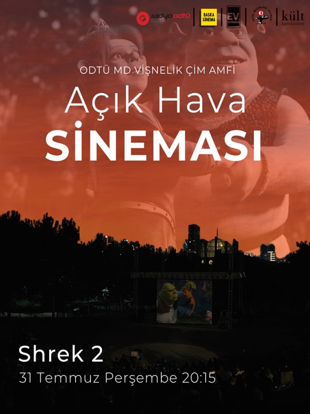 ODTÜ MD Vişnelik Çim Amfi Açık Hava Sineması - Shrek 2
