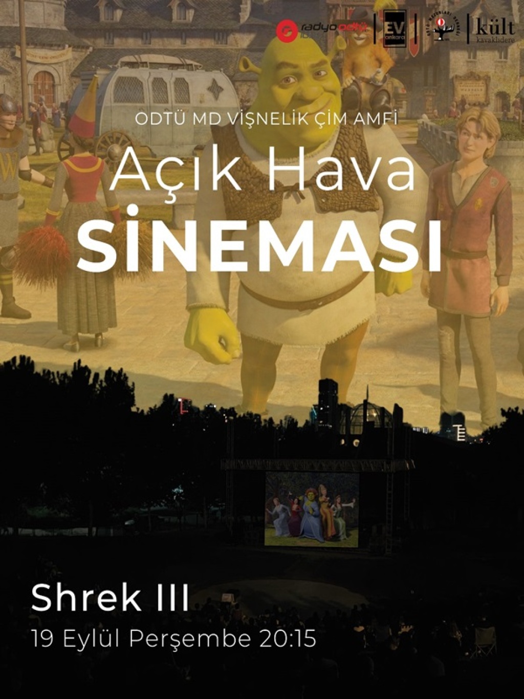ODTÜ MD Vişnelik Çim Amfi Açık Hava Sineması - Shrek 3