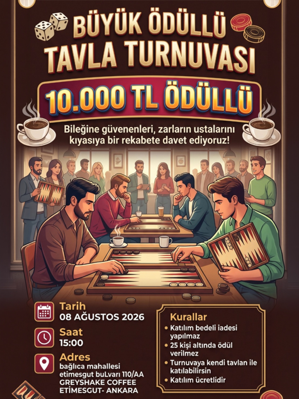 Ödüllü Tavla Turnuvası