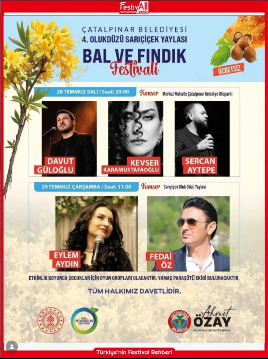 Olukdüzü Sarıçiçek Yaylası Bal Ve Fındık
