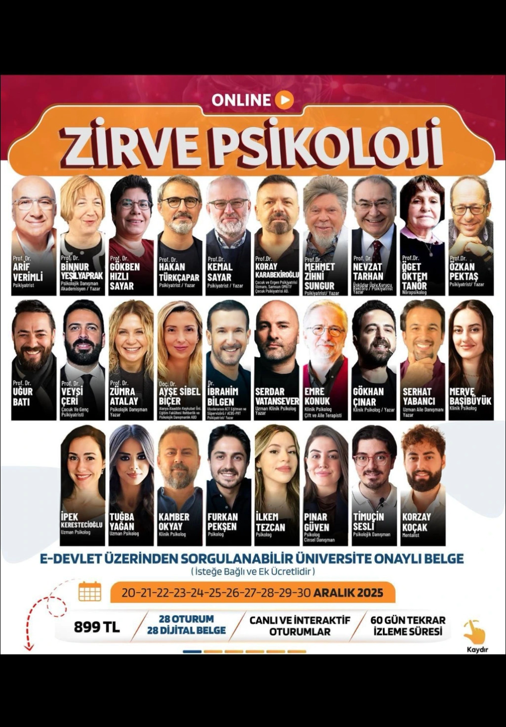 Online Zirve Psikoloji Semineri