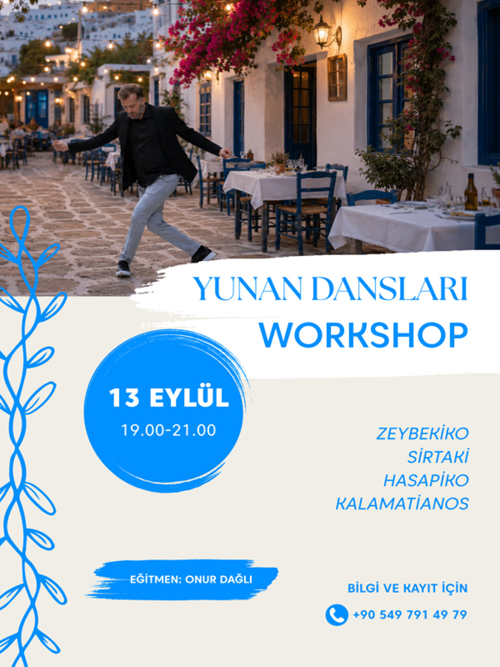 Onur Dağlı İle Yunan Dansları Workshop