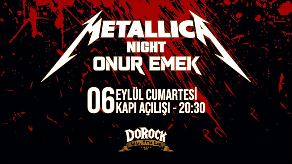 Onur Emek - Metallica Night (Dorock HMC/Taksim)