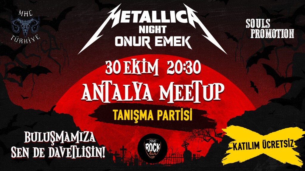 Onur Emek - Metallica Night Meetup (The Rock Bar / Antalya)