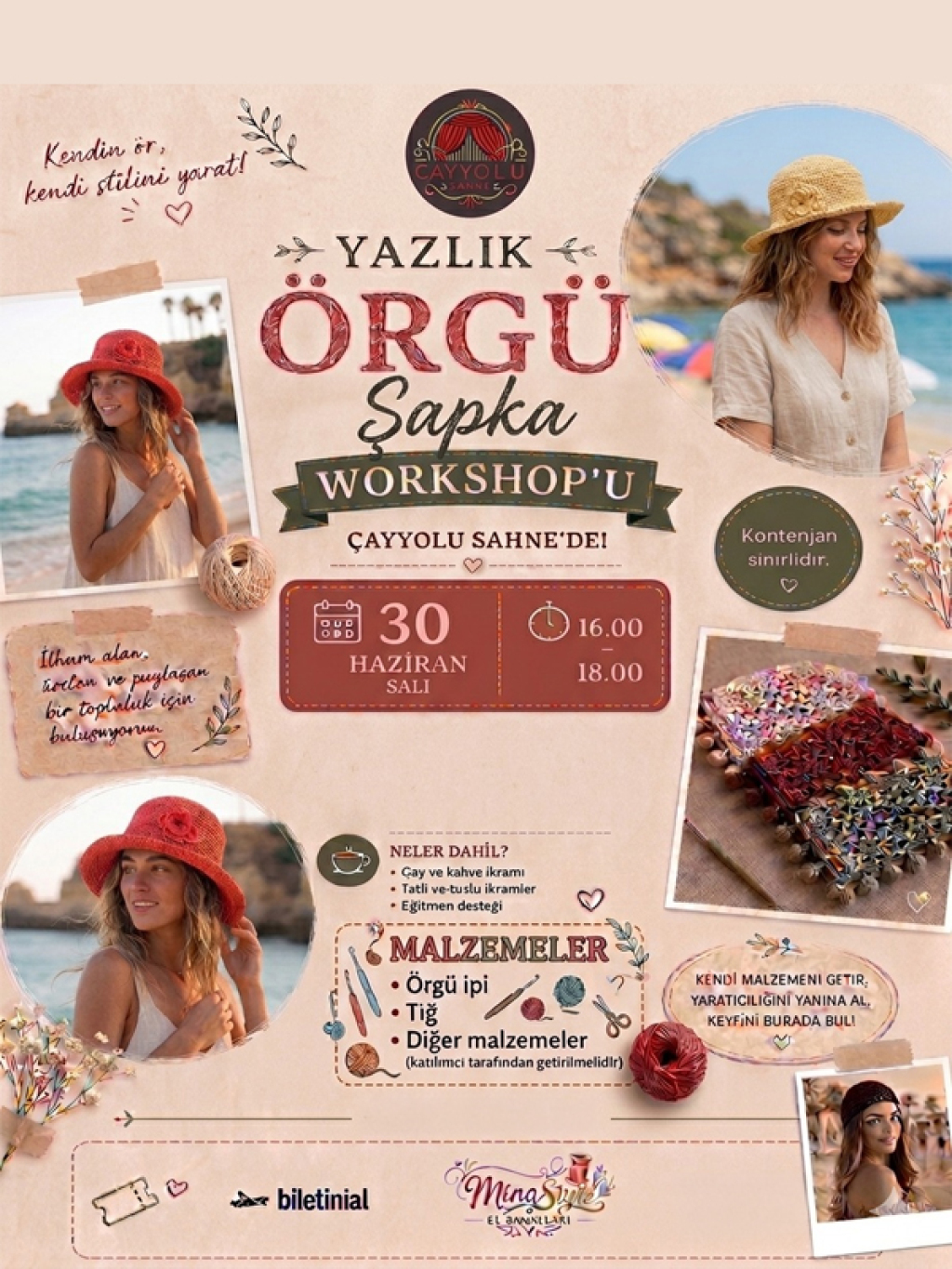 Orgü Şapka Workshopu