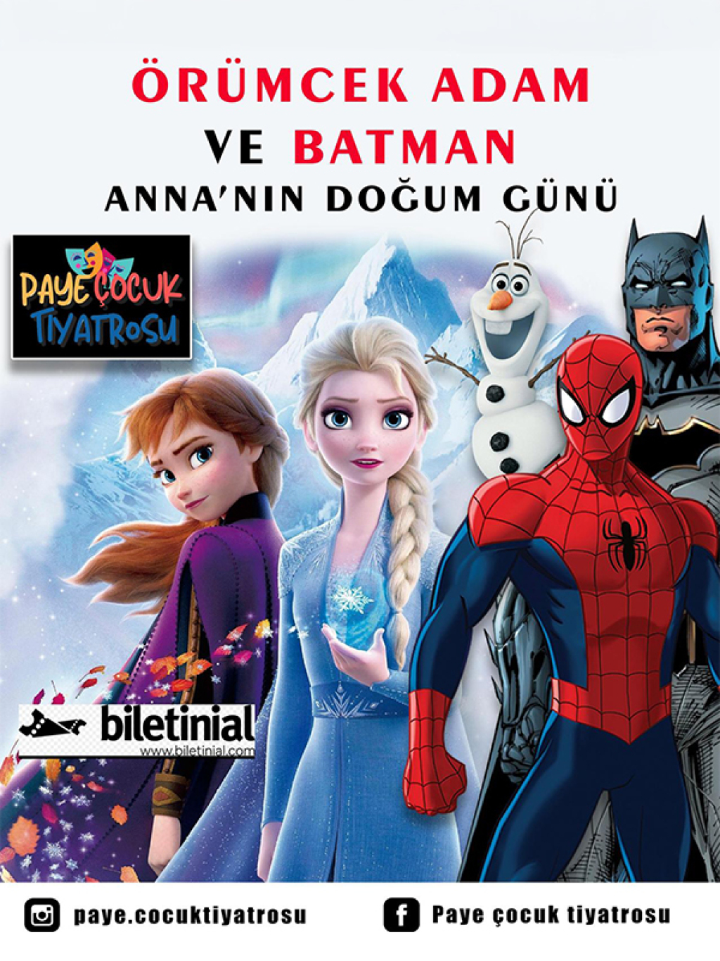 Örümcek Adam ve Batman Anna'nın Doğum Gününde