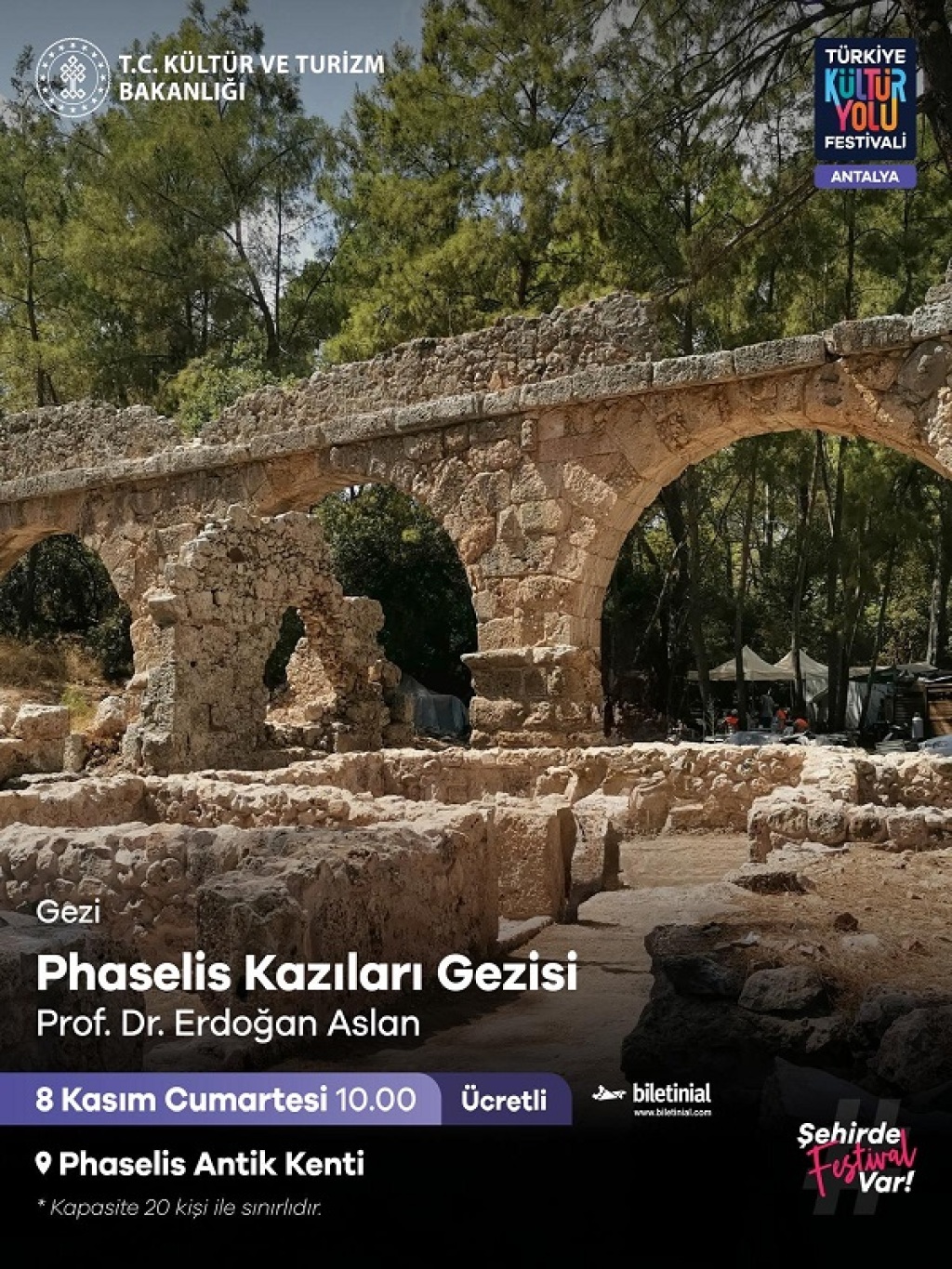 Phaselis Kazıları Gezisi - Antalya Kültür Yolu