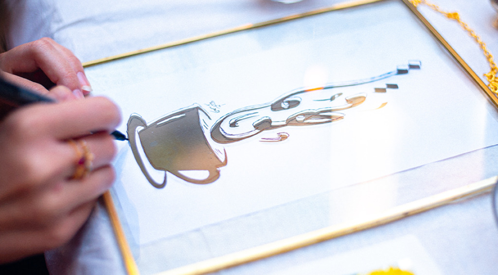 Pirinç Çerçeveli Cam Üzerine Hat - Kaligrafi Sanatı Atölyesi