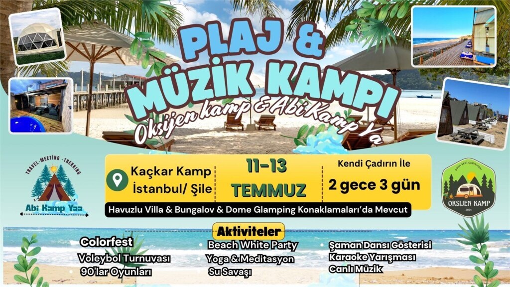 PLAJ VE MÜZİK KAMPI