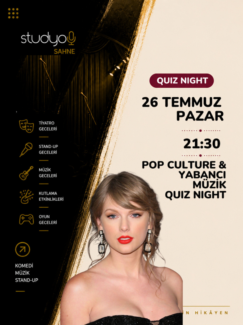 Pop Culture & Yabancı Müzik Quiz Night