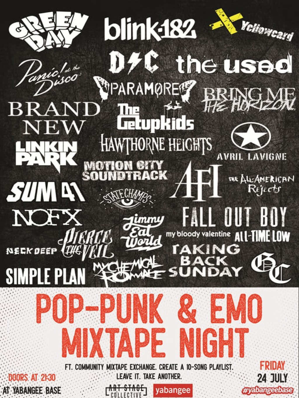 Pop-Punk & Emo Mixtape Night
