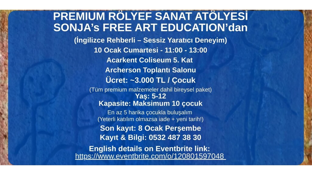 Premium Rölyef Sanat Atölyesi – Çocuklar İçin İngilizce Rehberli Yaratıcı Deneyim