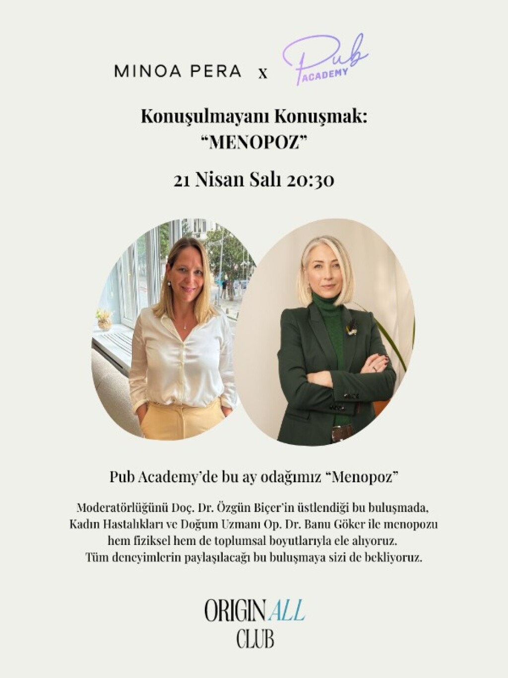 Pub Academy - Konuşulmayanı Konuşmak: "Menopoz"