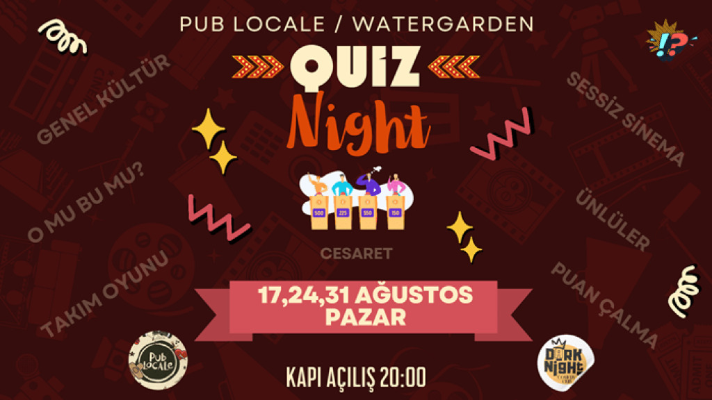 Pub Locale | Watergarden Quiz Night