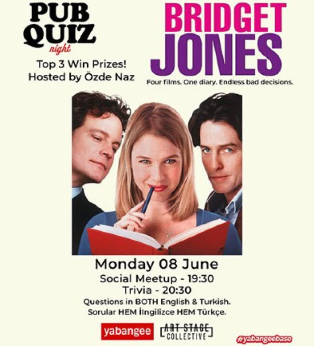 Pub Quiz Night on Bridget Jones: Questions in English and Turkish