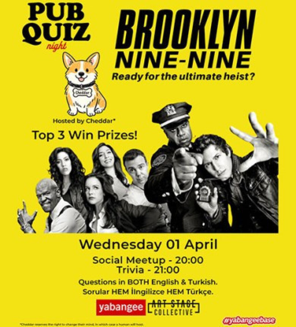 Pub Quiz Night on Brooklyn Nine-Nine: Questions in BOTH English AND Turkish