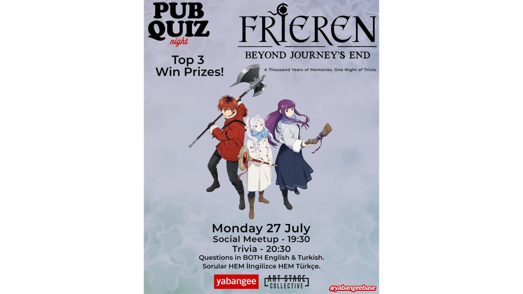 Pub Quiz on Frieren: Beyond Journey's End - Questions in English and Turkish