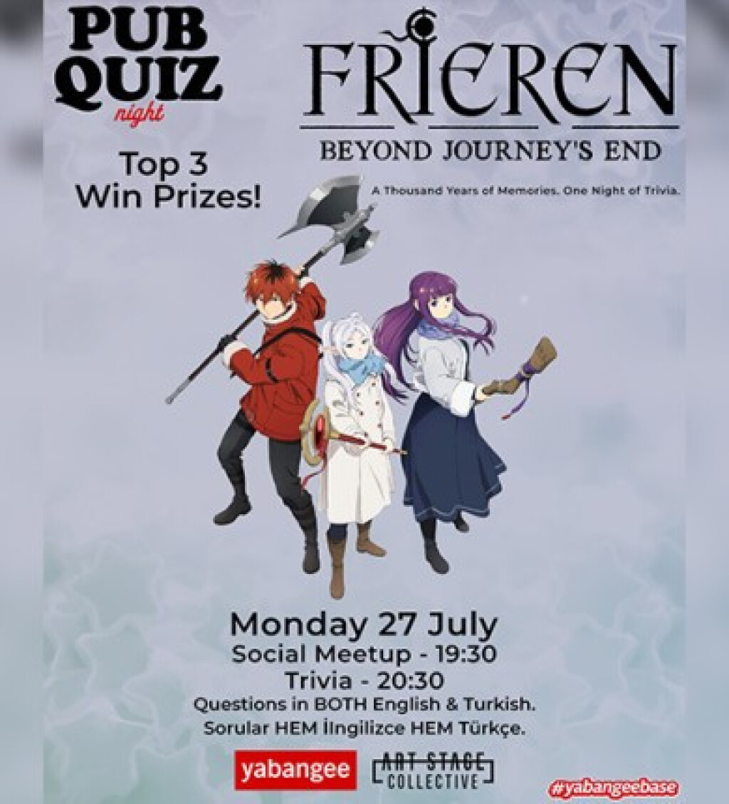 Pub Quiz on Frieren: Beyond Journey's End - Questions in English and Turkish