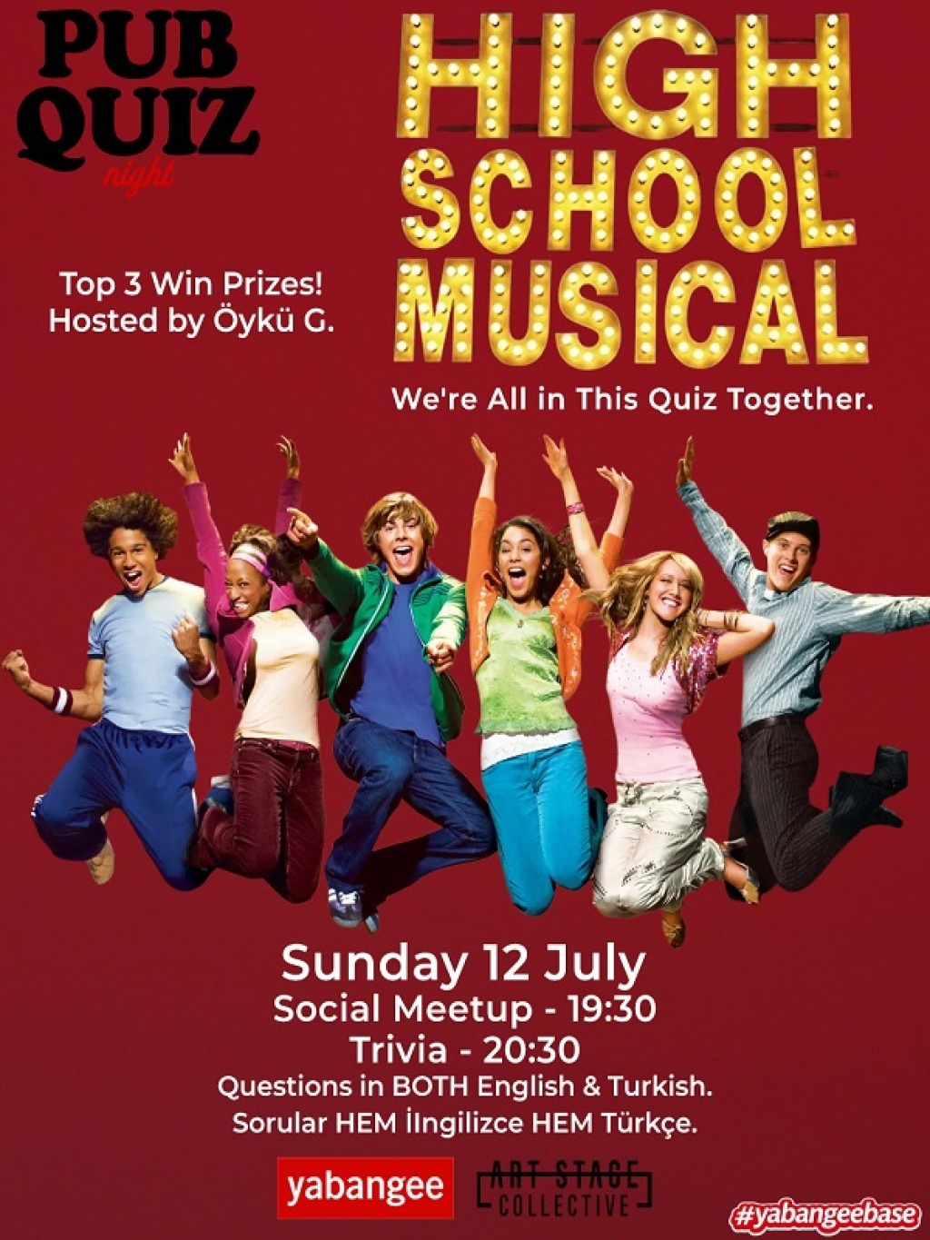 Pub Quiz on High School Musical: Questions in English & Turkish