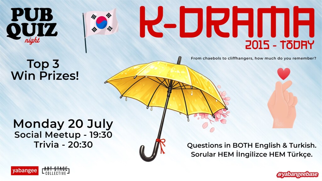 Pub Quiz on K-Dramas (2015-Today): Questions in English and Turkish