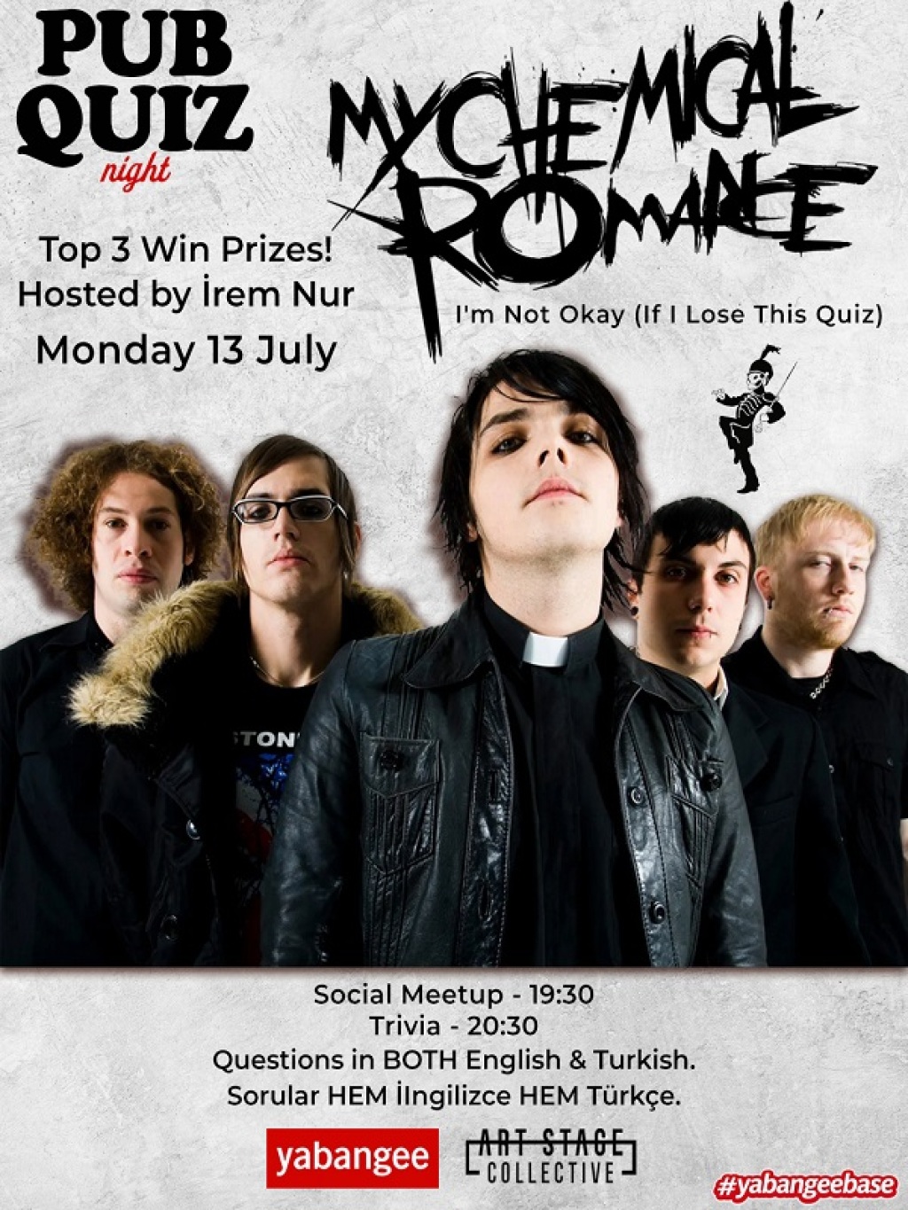 Pub Quiz on My Chemical Romance: Questions in English & Turkish