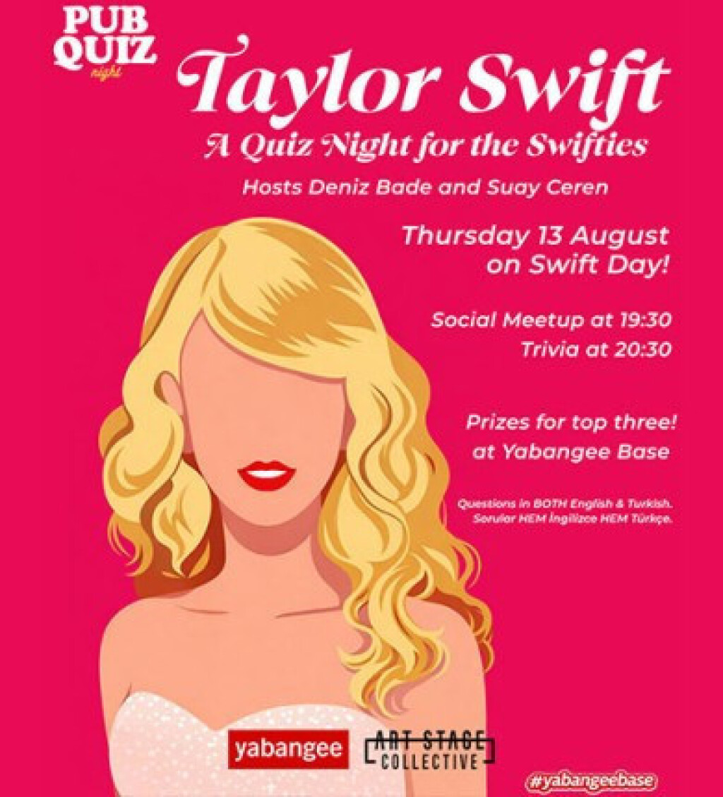 Pub Quiz on Taylor Swift (for Swift Day!): Questions in English & Turkish