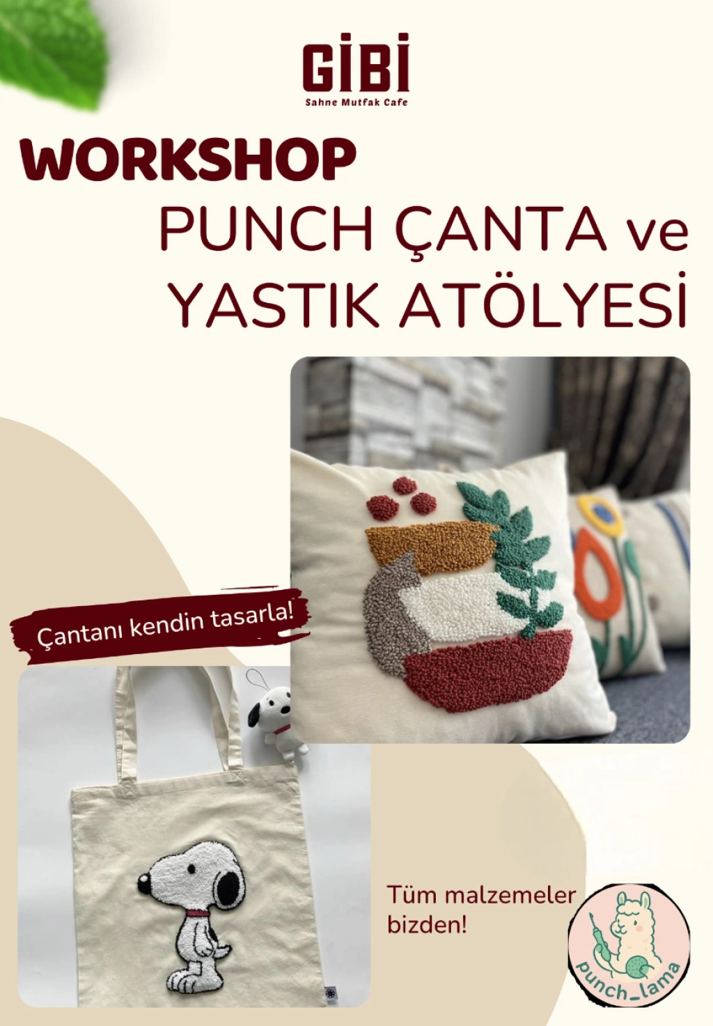 Punch Çanta ve Yastık Kılıfı Atölyesi
