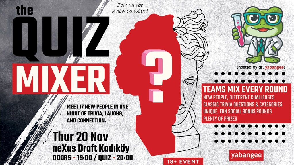 Quiz Mixer #2: Meet 17 New People & Compete! (Kadıköy Series)