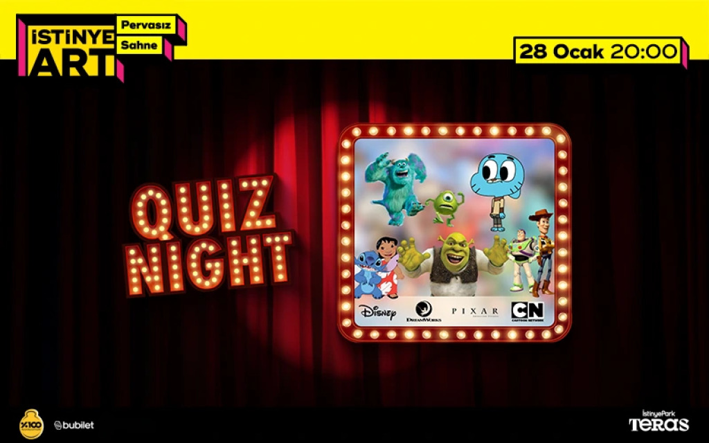 Quiz Night (Animasyon Filmleri: Disney, Pixar, DW, CN)