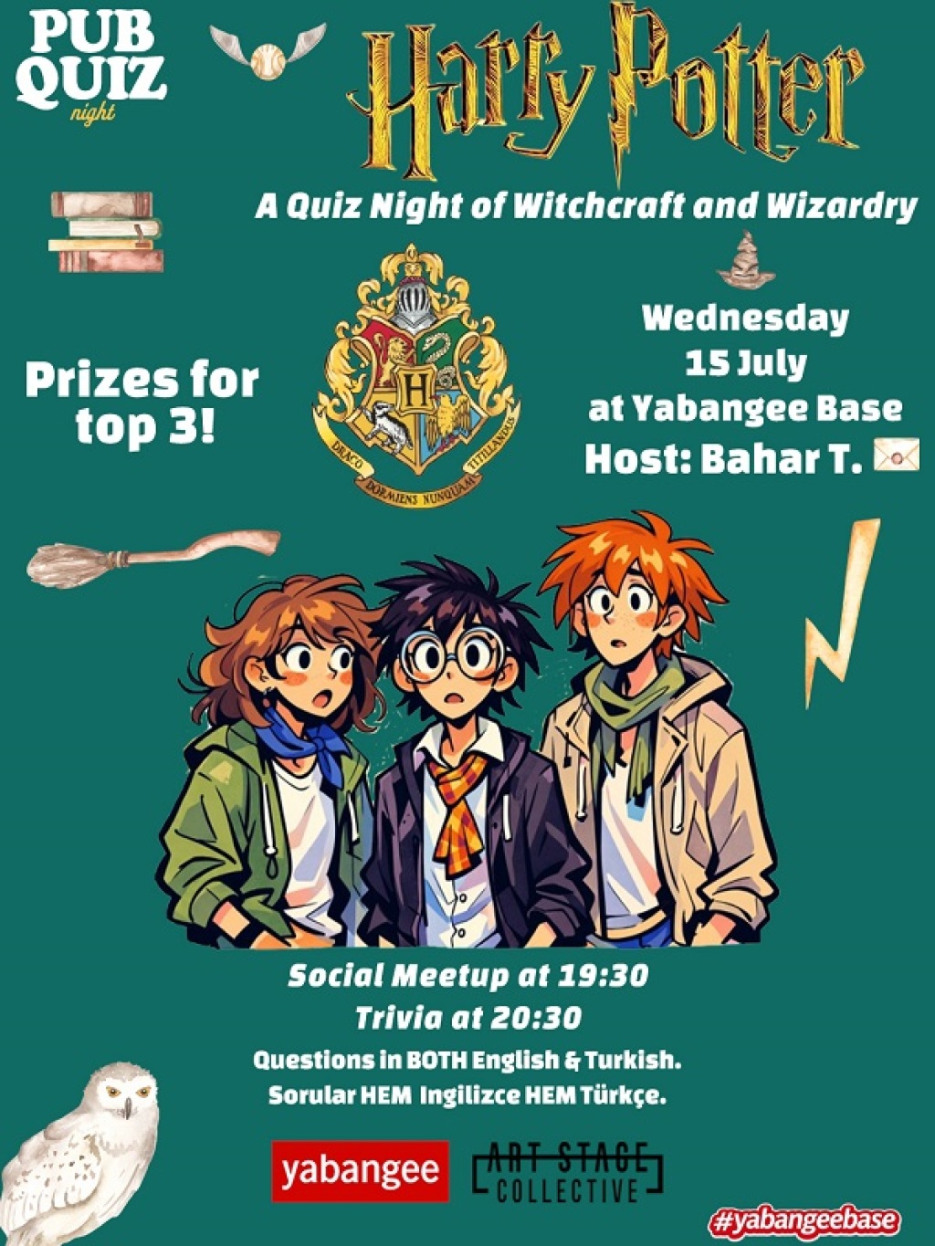 Quiz Night on Harry Potter: Questions in English & Turkish