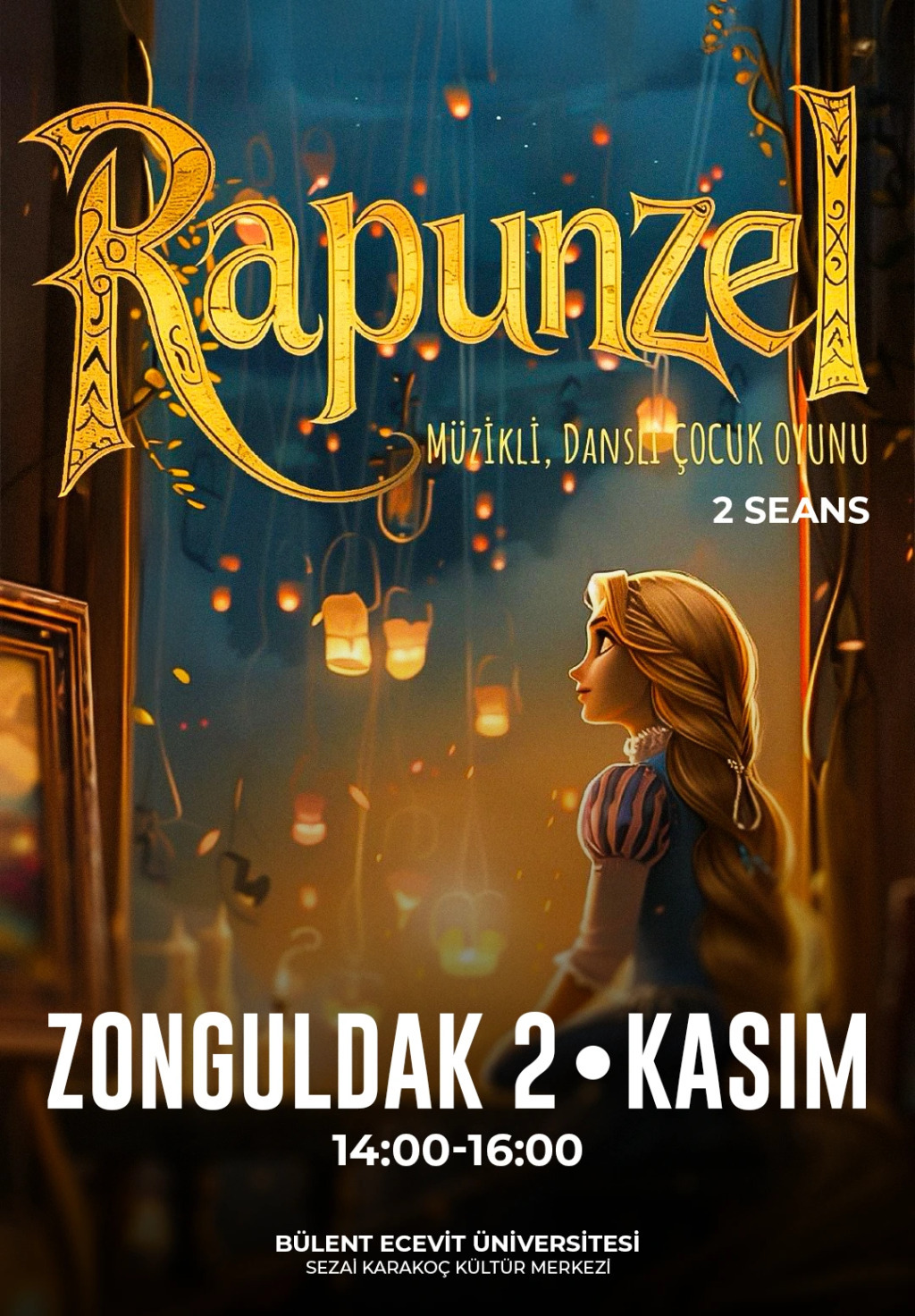 Rapunzel Müzikli Danslı Çocuk
