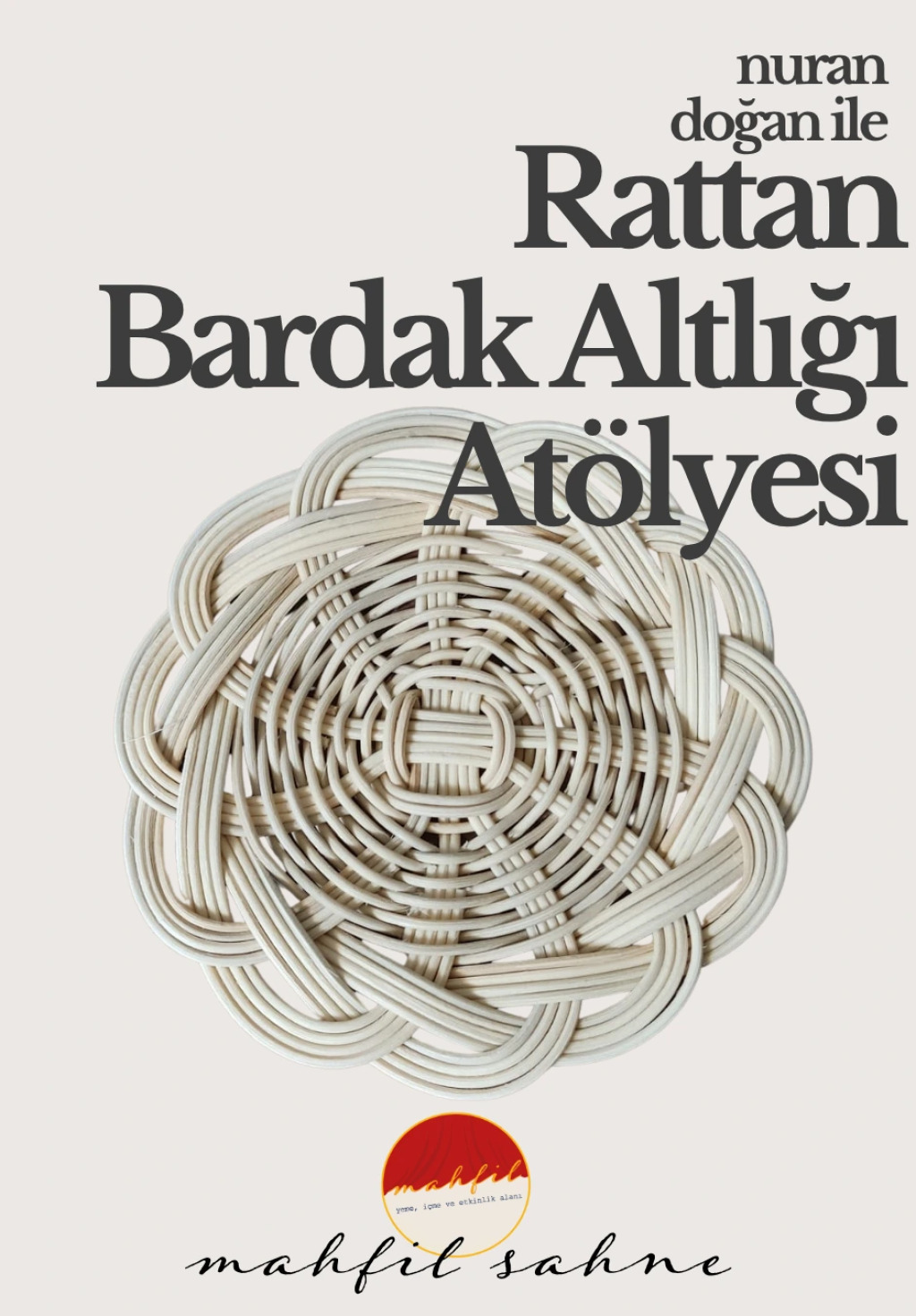 Rattan Örgü Bardak Altlığı Atölyesi