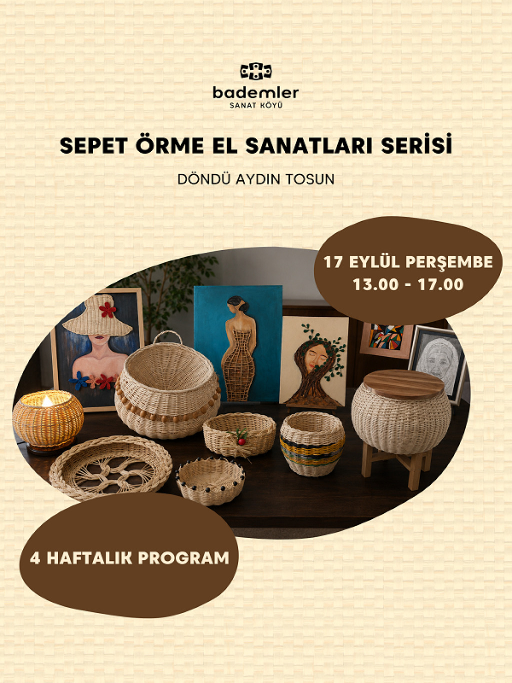 Rattan Sepet Örme El Sanatları Serisi