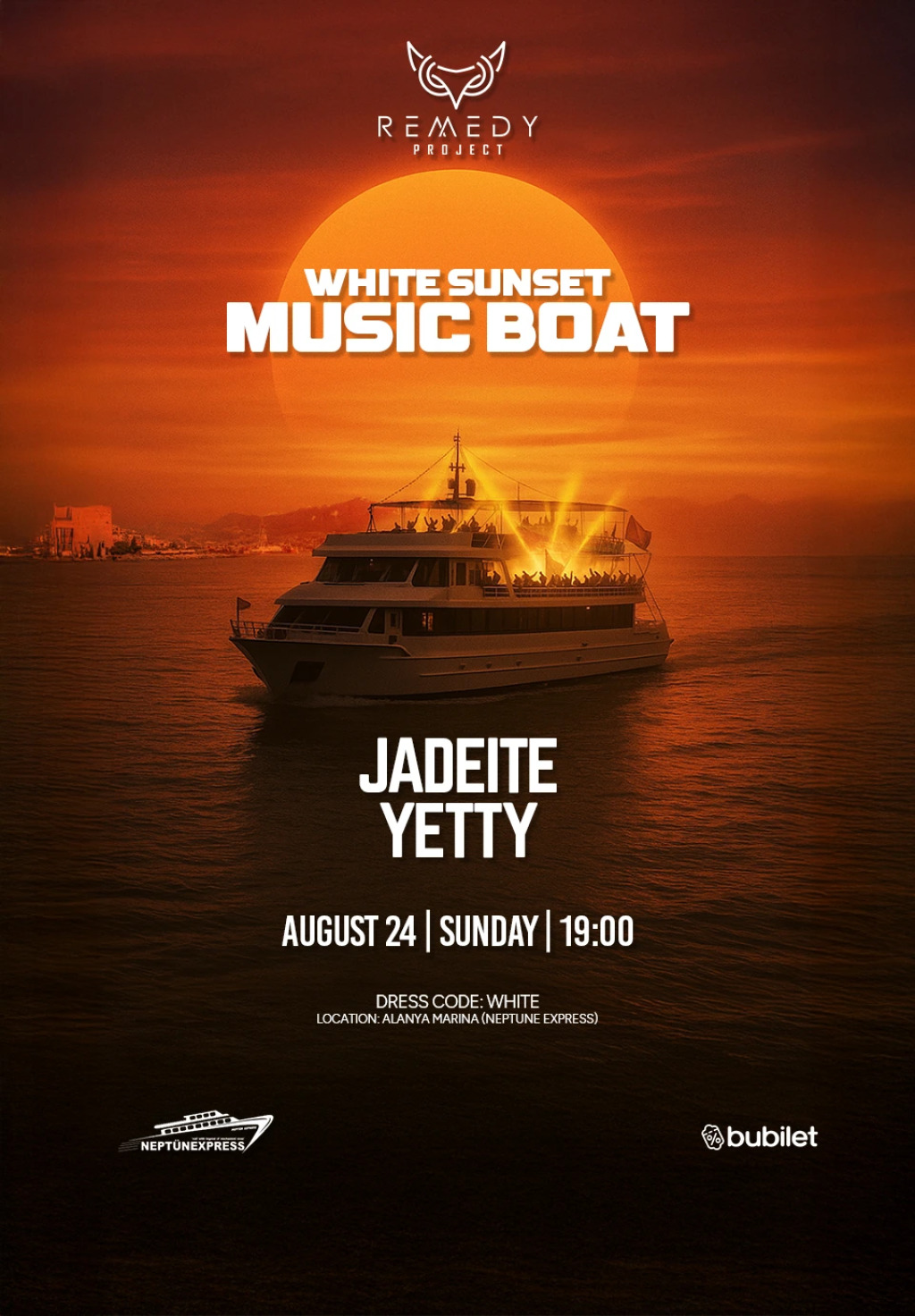 REMEDY PROJECT PRESENTS | WHITE SUNSET, MUSIC BOAT