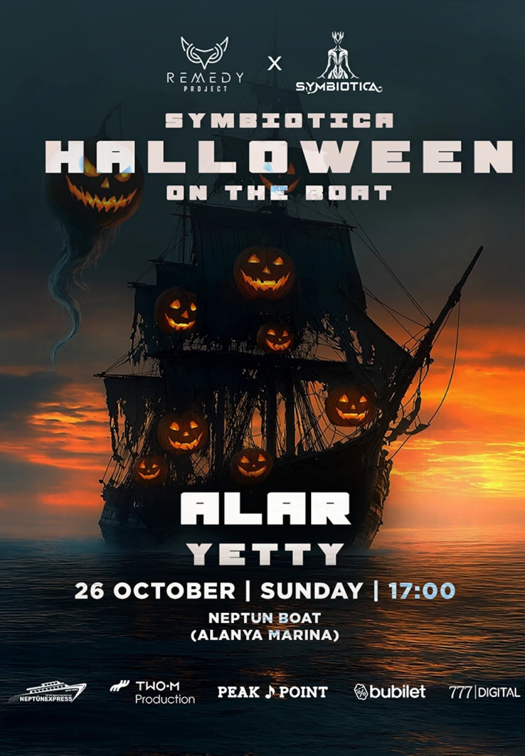 Remedy Project x Symbiotica HALLOWEEN ON THE BOAT