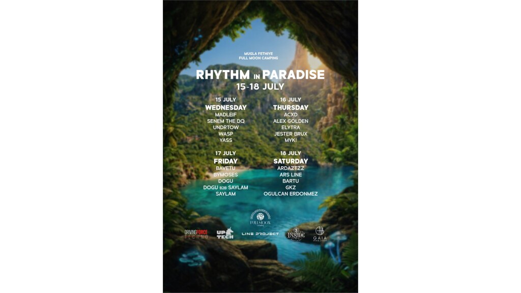 RHYTHM IN PARADISE | 15-18 JULY | KABAK BAY | MUGLA FETHIYE