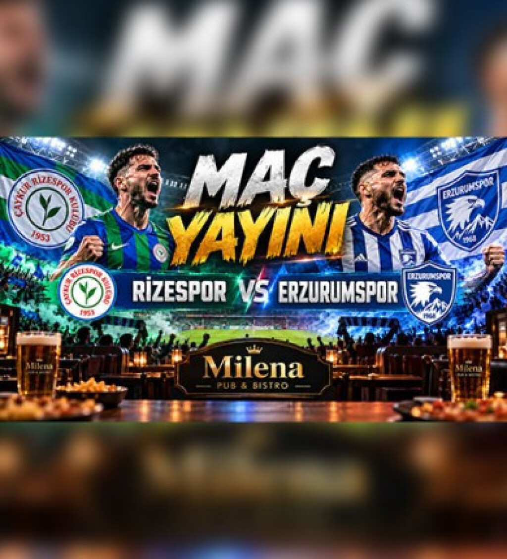Rizespor - Erzurumspor Maç Yayını