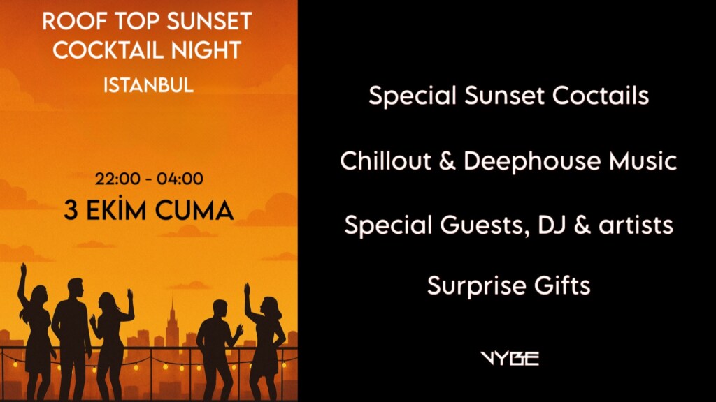 Roof Top Sunset Cocktail Night