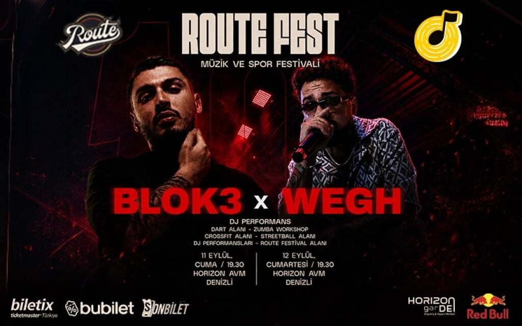 Route Müzik ve Spor Festivali - Blok3 & Wegh
