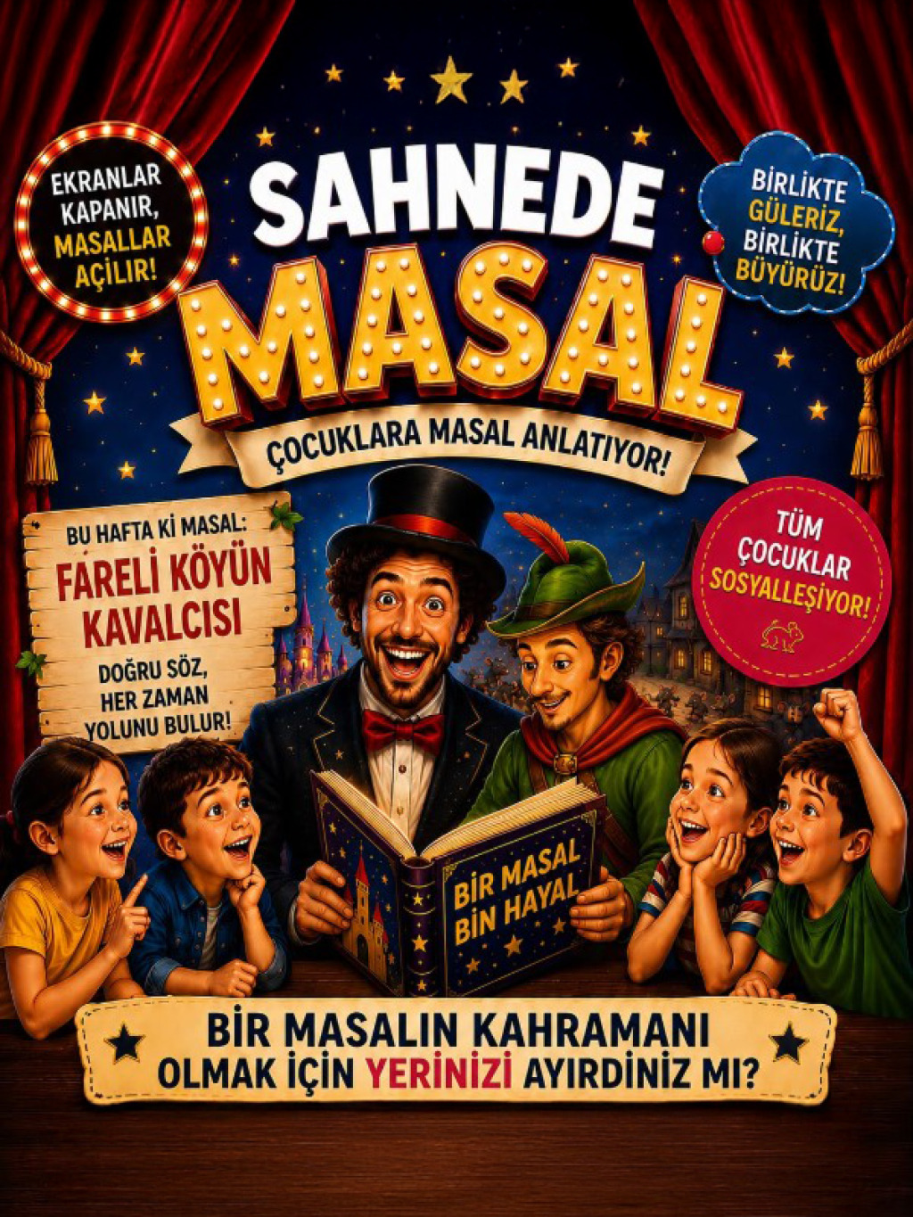 Sahnede Masal(Fareli Köyün Kavalcısı )