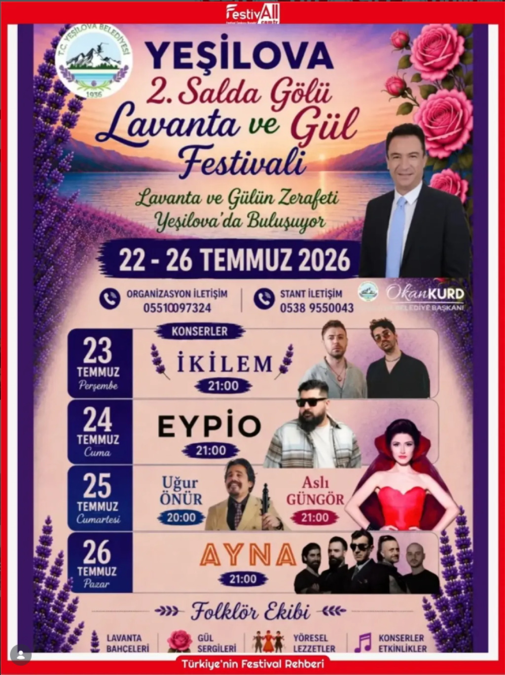 Salda Gölü Lavanta Ve Gül