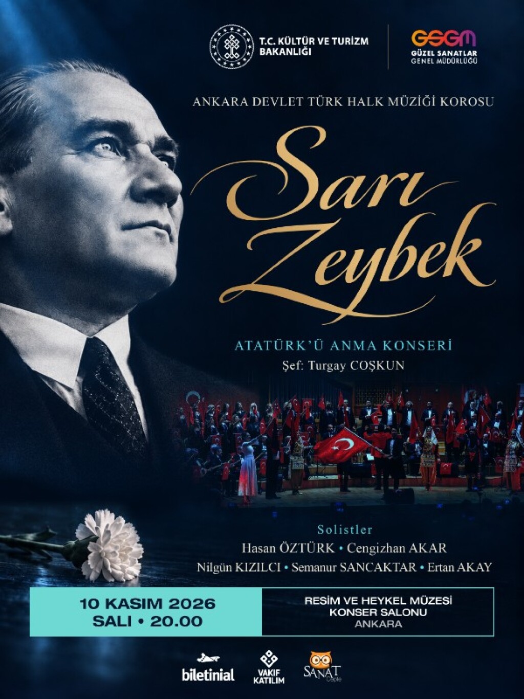 Sarı Zeybek Atatürk'ü Anma Konseri - Ankara Devlet Türk Halk Müziği Korosu