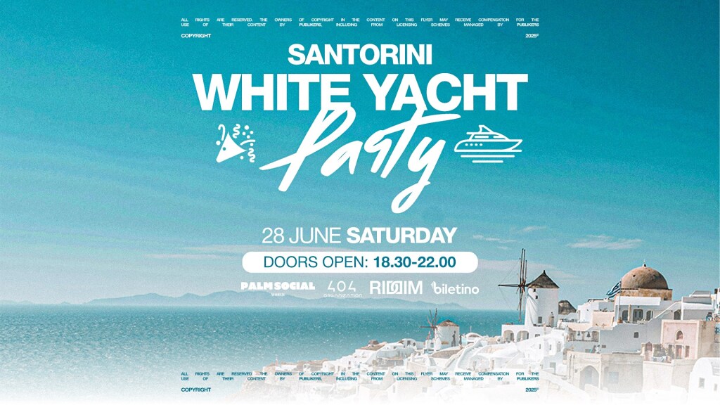 Sentorini White Yacht Party