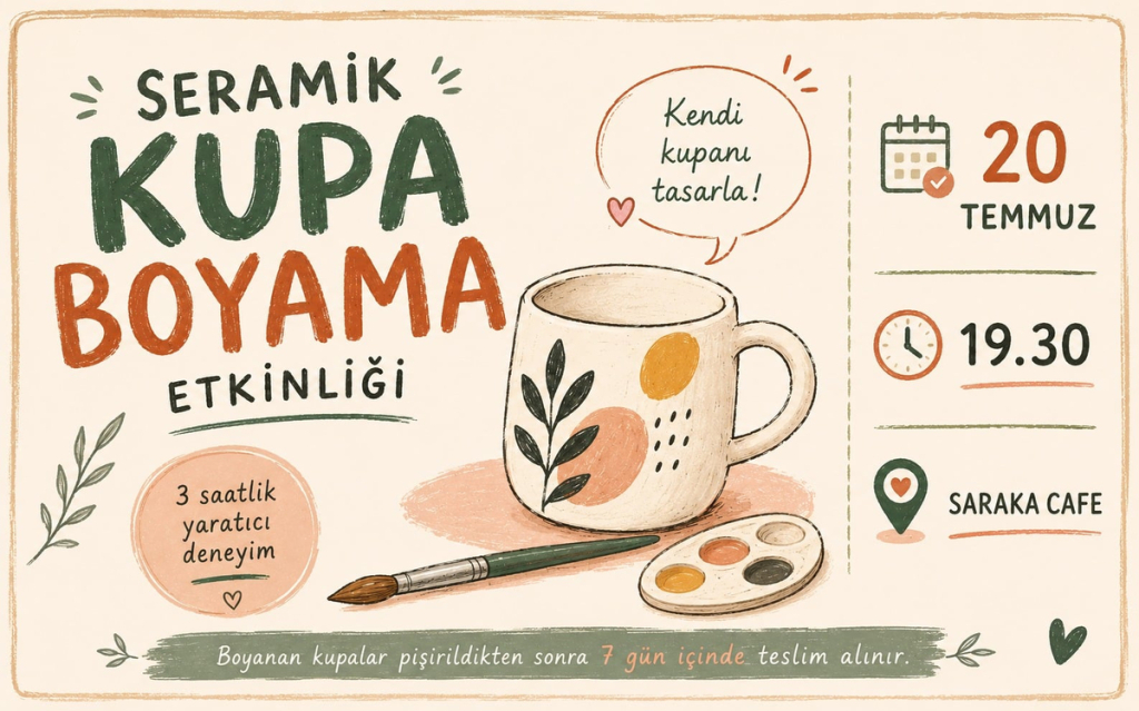 Seramik Kupa Boyama