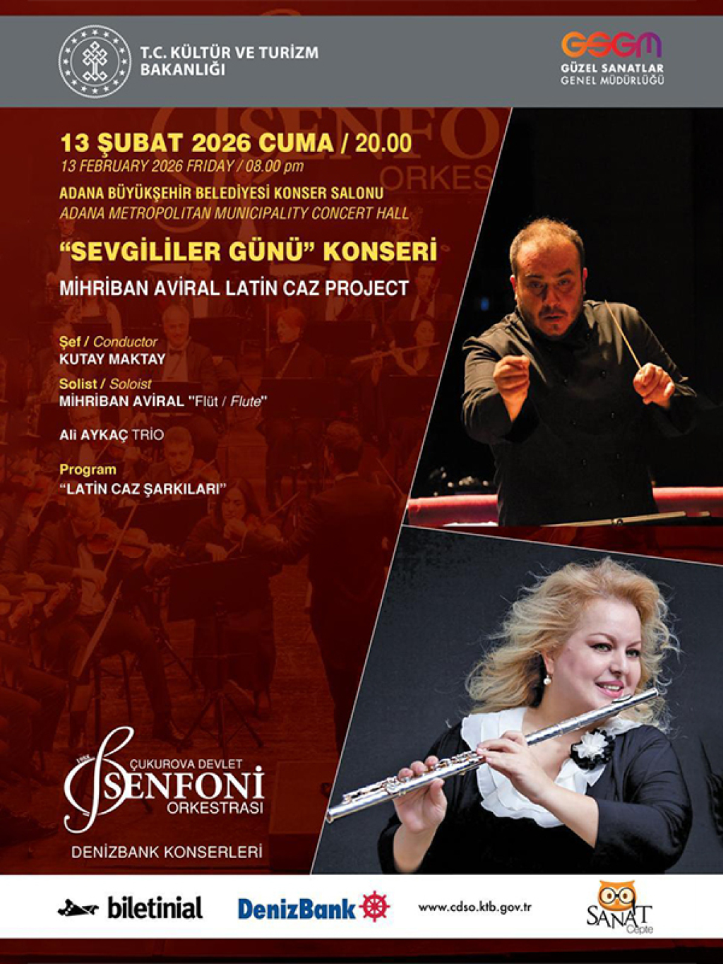 Sevgililer Günü Konseri - Çukurova Devlet Senfoni Orkestrası