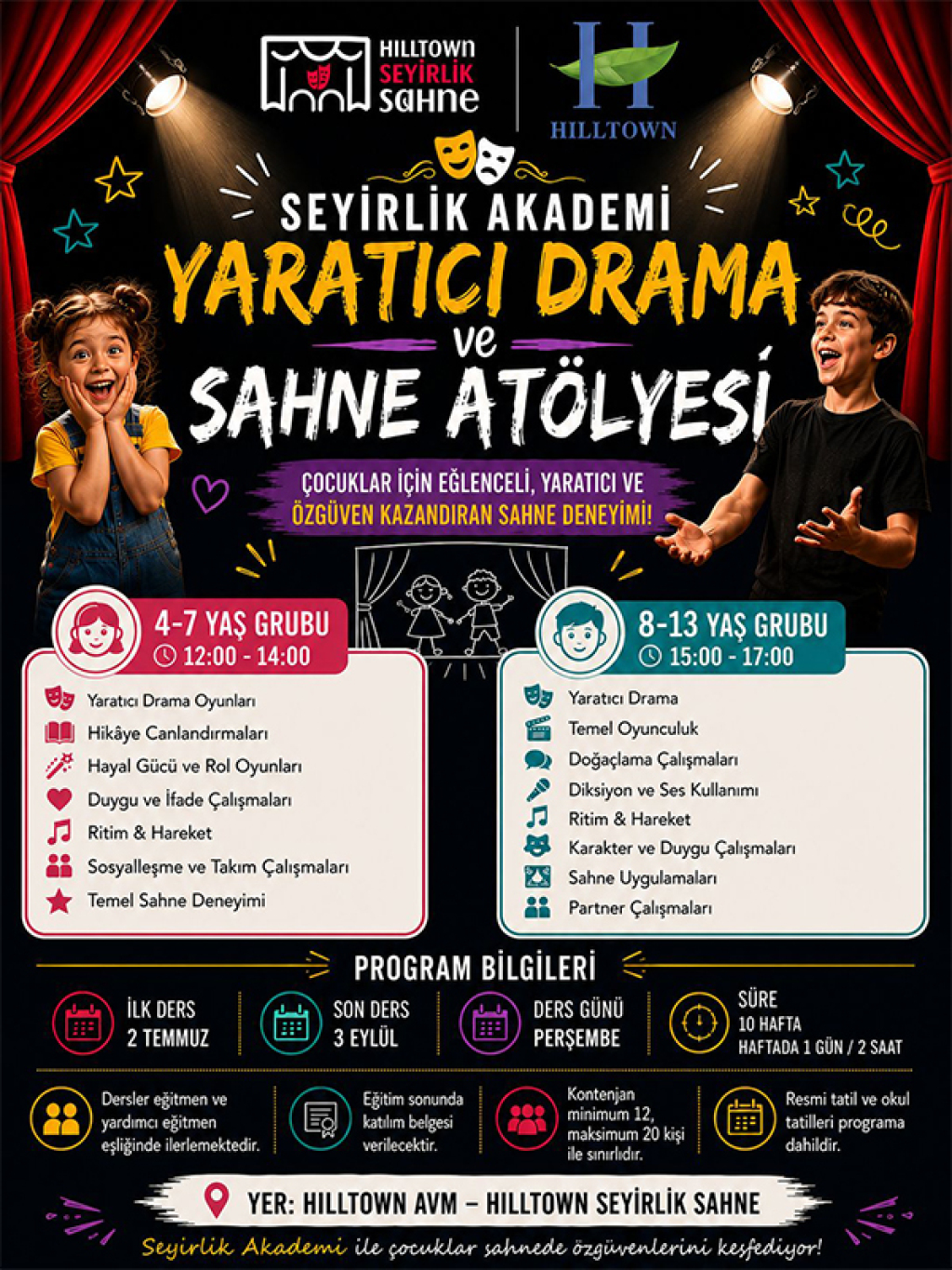 Seyirlik Akademi Yaratıcı Drama ve Sahne Atölyesi