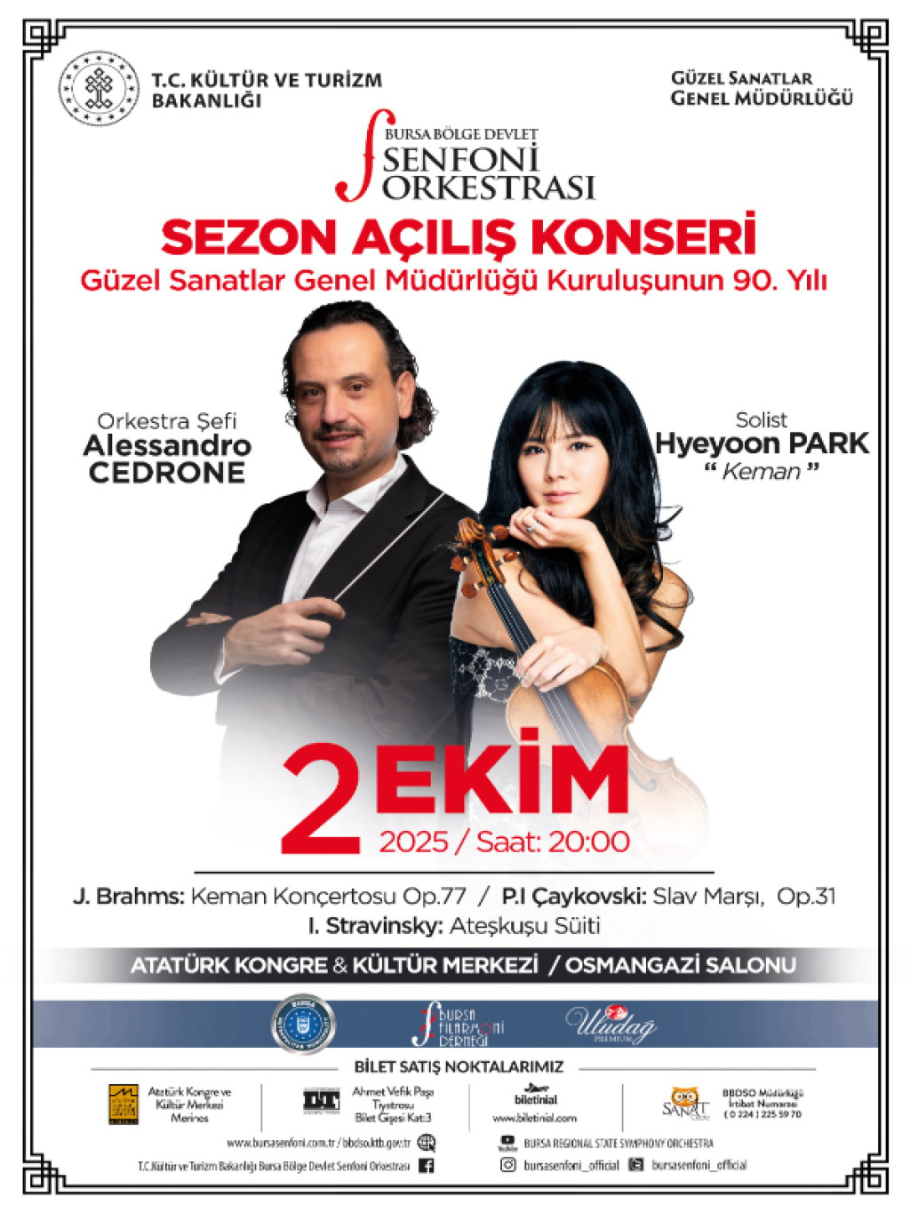 Sezon Açılış Konseri Bursa Bölge Devlet Senfoni Orkestrası
