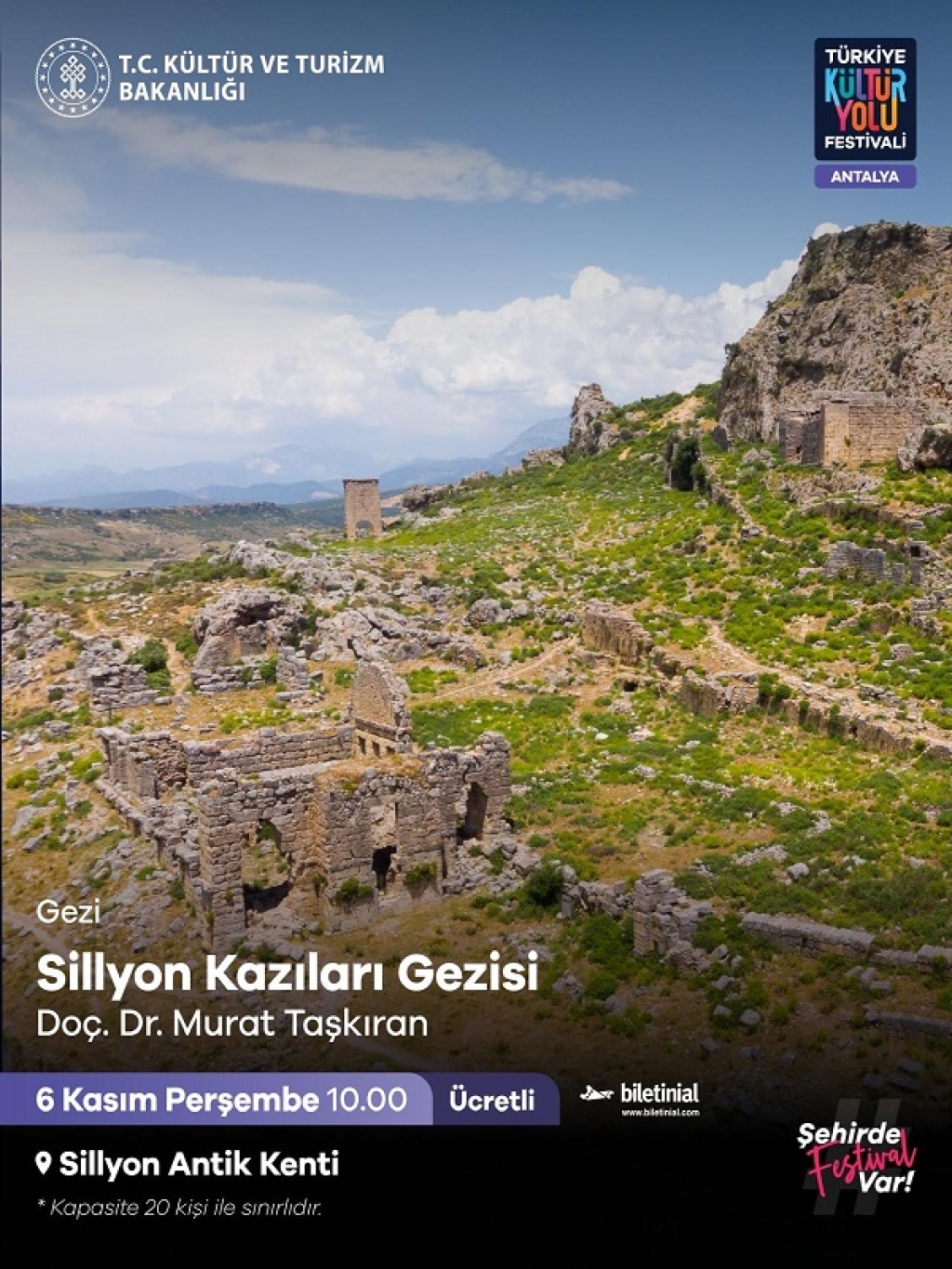 Sillyon Kazıları Gezisi - Antalya Kültür Yolu
